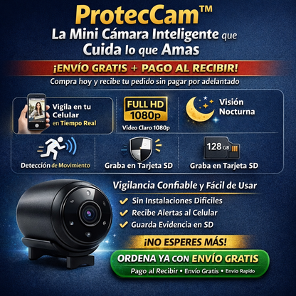 ProtecCam™ – Monitoriza en Vivo Desde tu Celular